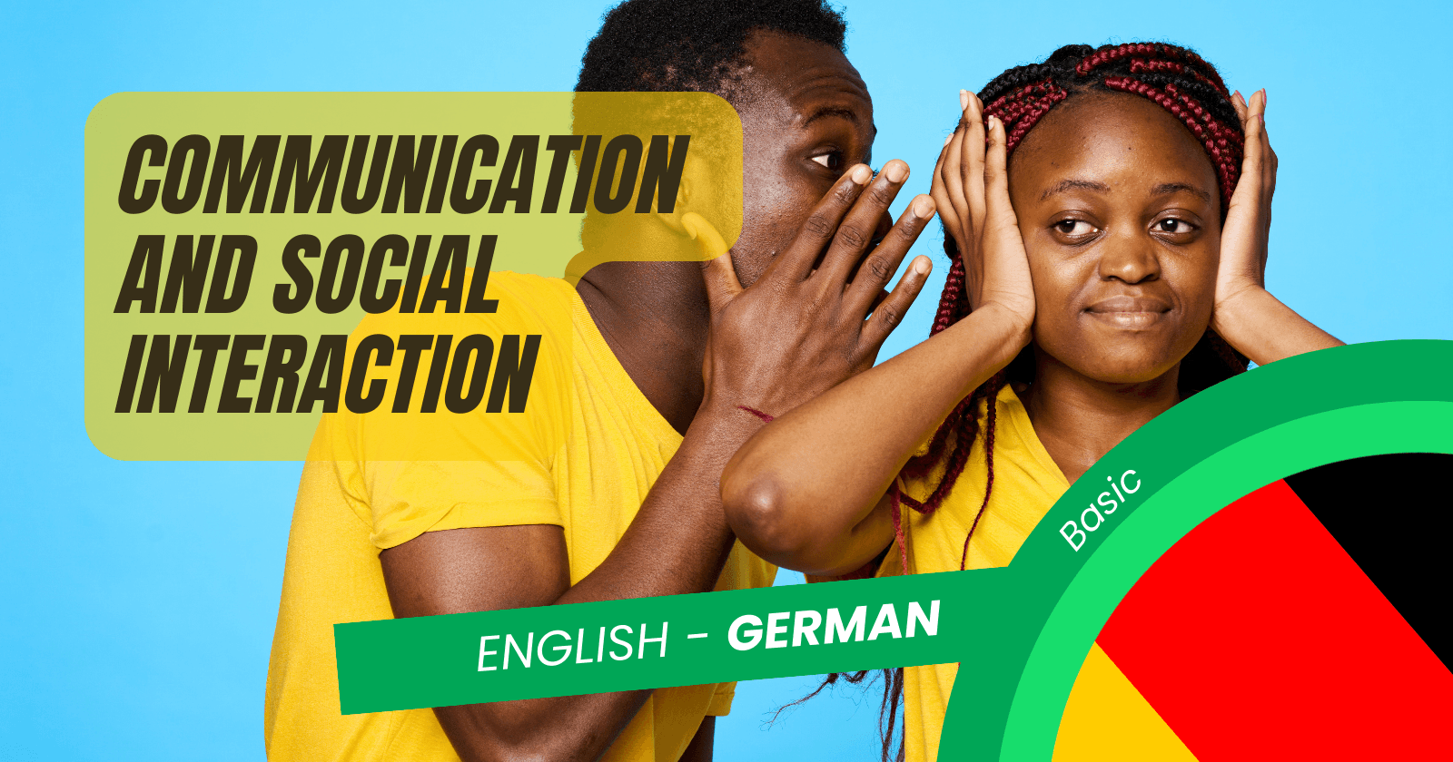 π©πͺ German Social Vocabulary:
Beginner's Guide to Communication